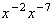 Simplify the expression. An answer with exponents should contain positive exponents only.  