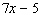 Subtract   from the sum of   and   . A)    B)    C)    D)    E)   