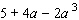 Given the polynomial.   Identify the polynomial. __________ Give the degree. __________