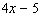 Subtract   from the sum of   and   .