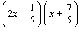 Multiply binomials using the COLUMN method.  