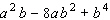 Divide the expression by   .  