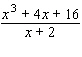 Fill in the missing terms in the numerator, and then use long division to find the quotients.   A)    B)    C)    D)    E)   