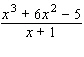 Fill in the missing terms in the numerator, and then use long division to find the quotients.   A)    B)    C)    D)    E)   