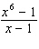 Fill in the missing terms in the numerator, and then use long division to find the quotient.  