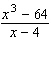 Fill in the missing terms in the numerator, and then use long division to find the quotient.  