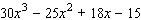 Factor the polynomial by grouping the terms together two at a time.  