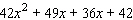 Factor the polynomial by grouping the terms together two at a time.  
