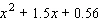 Factor the trinomial.  