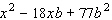 Factor the trinomial.  