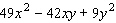 Factor the trinomial.   A)    B)    C)    D)    E)   