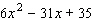 Factor the trinomial.  