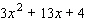 Factor the trinomial.  