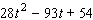Factor the trinomial.  