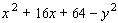 Factor by grouping the first three terms together.   A)    B)    C)    D)    E)   