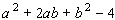 Factor by grouping the first three terms together.  