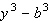 Factor the expression as the sum or difference of two cubes.  