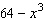 Factor the expression as the sum or difference of two cubes.  