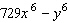 Factor the expression as the sum or difference of two cubes.  