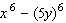 Factor the expression as the sum or difference of two cubes.  
