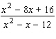 Reduce the following rational expression to lowest terms, if possible.   A)    B)    C)    D)    E)   