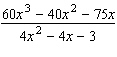 Reduce the following rational expression to lowest terms.  