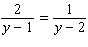 Solve the following equation. Be sure to check each answer in the original equation if you multiply both sides by an expression that contains the variable.   y = __________