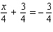 Solve the following equation. Be sure to check each answer in the original equation if you multiply both sides by an expression that contains the variable.   x = __________