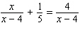 Solve the following equation. If impossible, answer no solution . Be sure to check each answer in the original equation if you multiply both sides by an expression that contains the variable.  