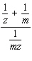 Simplify the complex fraction.   A)    B)    C)    D)    E)   
