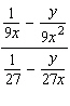 Simplify the complex fraction.  