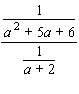 Simplify the complex fraction.  