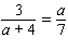 Solve the following proportion.  