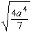 Put the radical expression into simplified form. Assume the variable represents a positive number.   A)    B)    C)    D)    E)   