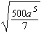 Put the radical expression into simplified form. Assume the variable represents a positive number.   A)    B)    C)    D)    E)   