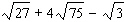 Simplify each term, if necessary, and then use the distributive property to combine terms, if possible.   A)    B)    C)    D)    E)   