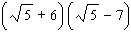 Perform the multiplication. Give your answer in simplified form for radical expressions.   A)    B)    C)    D)    E)   