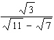 Rationalize the denominator. Give your answer in simplified form.  