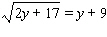 Solve the equation by applying the squaring property of equality. Be sure to check all solutions in the original equation.   A)    B)    C)    D)    E)   