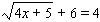 Solve the equation by applying the squaring property of equality. Be sure to check all solutions in the original equation. If there is no solution , so indicate.  