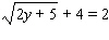 Solve the equation by applying the squaring property of equality. Be sure to check all solutions in the original equation. If there is no solution , so indicate.  