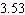 The displacement, in cubic inches, of a car engine is given by the formula   where   is the stroke and   is the bore, as shown here, and   is the number of cylinders.   Calculate the bore for the car with six cylinders,   inches of stroke, and   cubic inches of displacement. Use   to approximate   Round the result to the nearest tenth of an inch. __________ in.