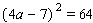 Solve the equation.  