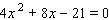 Solve the equation by completing the square.  