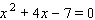 Solve the equation by completing the square.  