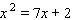 Solve the equation by completing the square.  