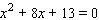 Solve the equation by using the quadratic formula.   A)    B)    C)    D)    E)   