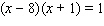 Solve the equation by using the quadratic formula.  