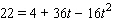 At the beginning of every football game, the referee flips a coin to see who will kick off. The equation that gives the height (in feet)of the coin tossed in the air is   . To find the times at which the coin is   feet above the ground we substitute   for h in the equation, giving us   . Solve this equation for t to find the times at which the coin is   feet above the ground.   t = __________ seconds