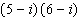 Multiply the complex numbers.  